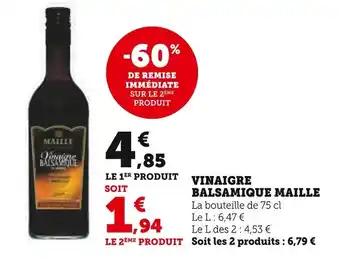 U Express MAILLE Vinaigre balsamique offre