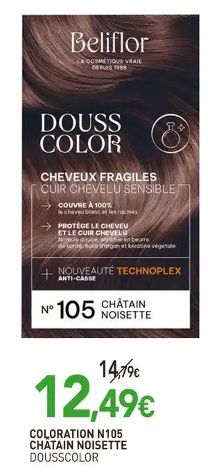 naturéO BELIFLOR Coloration n105 châtain noisette offre