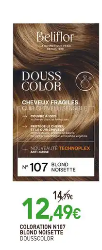 naturéO Dousscolor Coloration N107 Blond Noisette offre