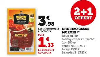 U Express CESAR MORONI Chorizo offre