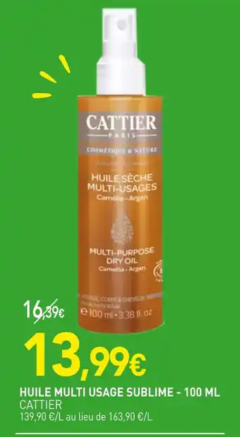 naturéO CATTIER Huile multi usage sublime offre