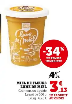 U Express Lune de Miel Miel de Fleurs offre