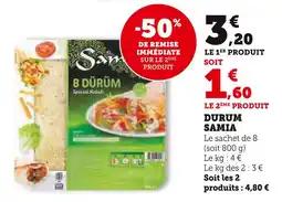 U Express SAMIA DURUM offre