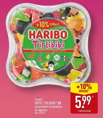 ALDI HARIBO Boîte tirlibibi offre