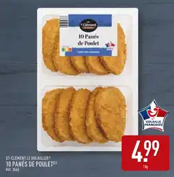 ALDI ST-CLÉMENT LE VOLAILLER 10 panés de poulet offre