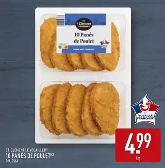 ALDI ST-CLÉMENT LE VOLAILLER 10 panés de poulet offre