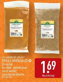 ALDI LES JARDINS DE LAYLAH Épices orientales offre