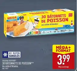 ALDI GOLDEN SEAFOOD 30 bâtonnets de poisson offre