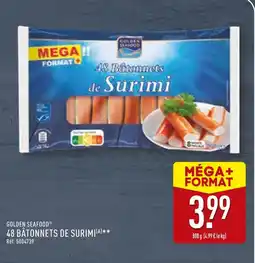 ALDI GOLDEN SEAFOOD 48 bâtonnets de surimi offre