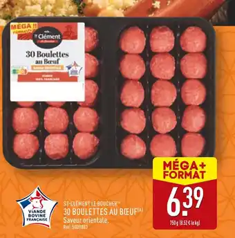 ALDI ST-CLÉMENT LE BOUCHER 30 boulettes au bœuf offre