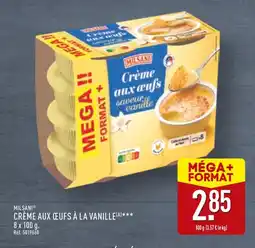 ALDI MILSANI Crème aux œufs à la vanille offre