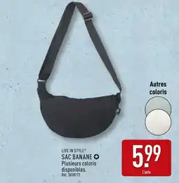 ALDI LIVE IN STYLE SAC BANANE offre