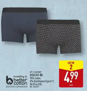 ALDI UP 2 FASHION Boxers offre