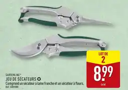 ALDI GARDENLINE Jeu de sécateurs offre