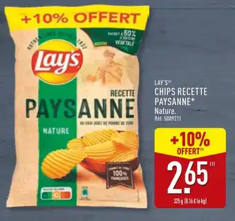 ALDI LAY’S Chips recette paysanne nature offre