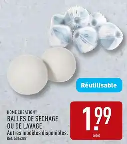 ALDI HOME CREATION Balles de séchage ou de lavage offre