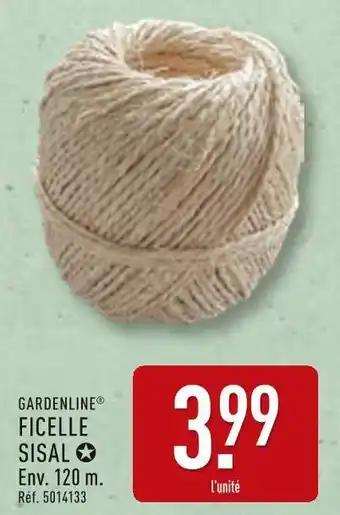 ALDI GARDENLINE Ficelle sisal offre