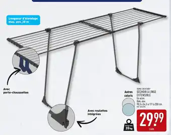 ALDI HOME CREATION Séchoir à linge extensible offre