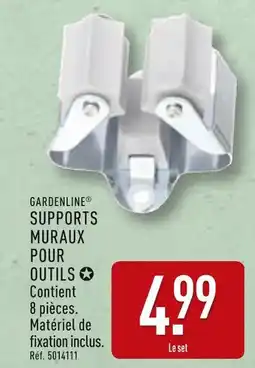 ALDI GARDENLINE Supports muraux pour outils offre