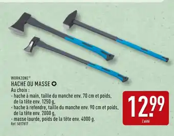 ALDI WORKZONE Hache ou masse offre