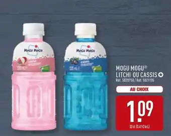 ALDI MOGU MOGU Litchi ou Cassis offre