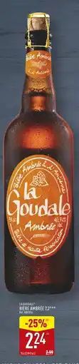 ALDI LA GOUDALE Bière Ambrée offre