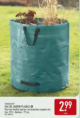 ALDI GARDENLINE SAC DE JARDIN PLIABLE offre