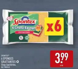 ALDI SPONTEX 6 Éponges Grattantes offre