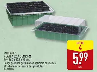 ALDI GARDENLINE Plateaux à semis offre