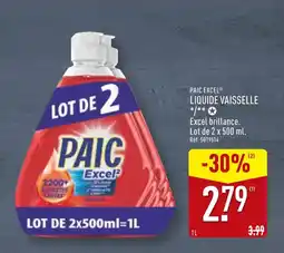 ALDI PAIC Liquide vaisselle offre