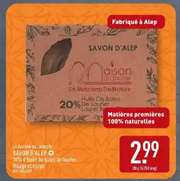 ALDI LA MAISON DU LAURIER Savon d'Alep offre