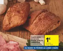 Carrefour FILIERE QUALITE CARREFOUR 2 petits pains au sarrasin offre