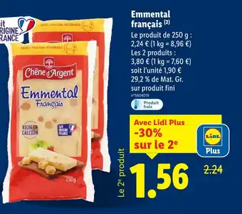 Lidl Emmental français offre