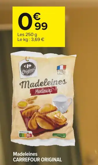 Carrefour CARREFOUR ORIGINAL Madeleines moelleuses offre