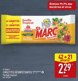 ALDI St Marc Lingettes désinfectantes offre