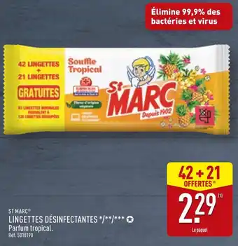 ALDI St Marc Lingettes désinfectantes offre