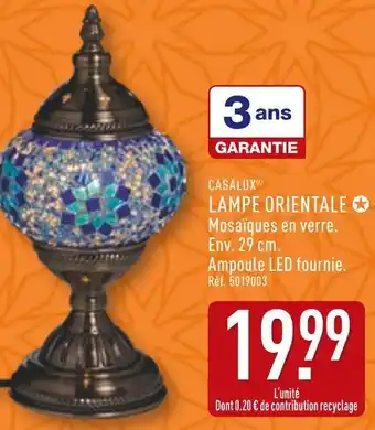 ALDI CASALUX Lampe orientale offre