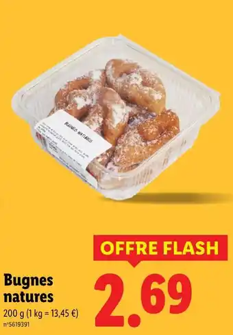 Lidl Bugnes natures offre