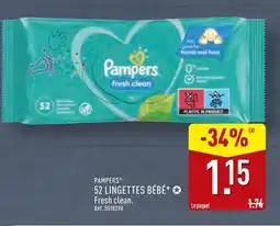 ALDI Pampers Fresh clean offre