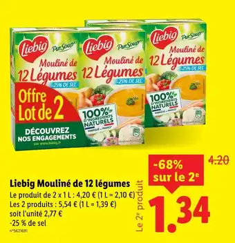 Lidl LIEBIG Mouliné de 12 légumes offre