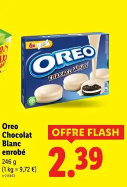 Lidl OREO Chocolat blanc enrobé offre