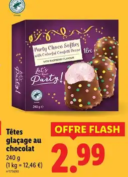 Lidl Têtes glaçage au chocolat offre