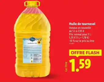 Lidl Huile de tournesol offre