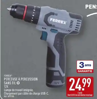 ALDI FERREX Perceuse à percussion sans fil offre