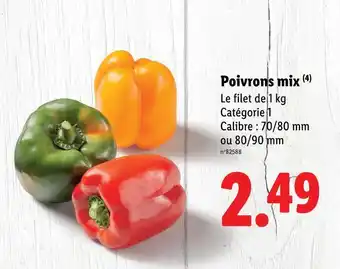 Lidl Poivrons mix offre