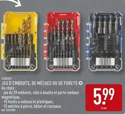 ALDI FERREX Jeu d'embouts, de mèches ou de forets offre