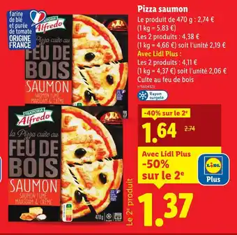 Lidl TRATTORIA ALFREDO Pizza saumon offre