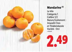 Lidl Mandarine offre