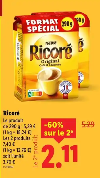 Lidl NESTLÉ Ricoré offre