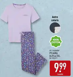 ALDI UP 2 FASHION Pyjama Du M au XXL offre